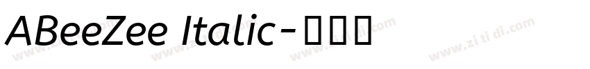 ABeeZee Italic字体转换